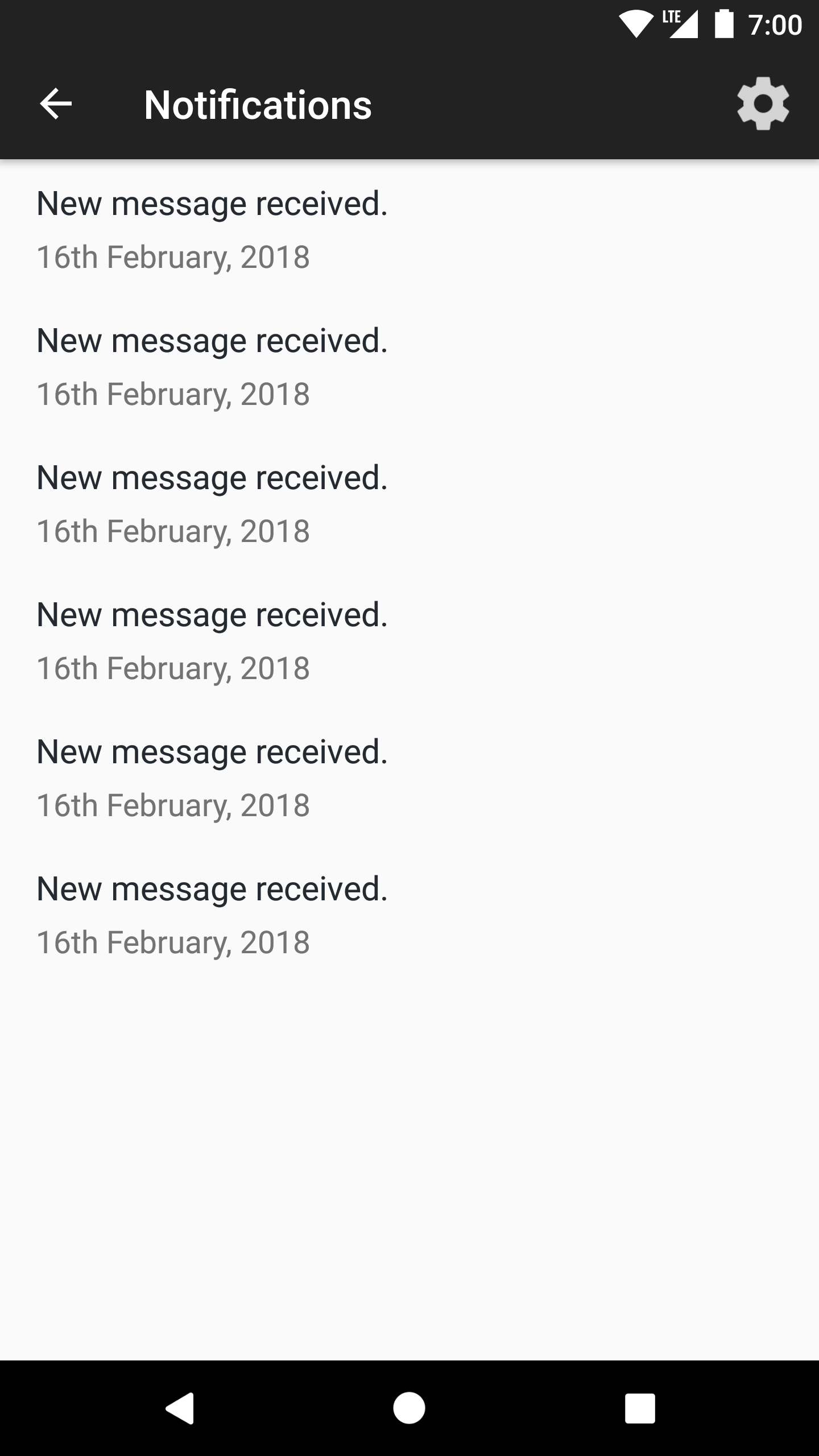 Automated Service request notification
